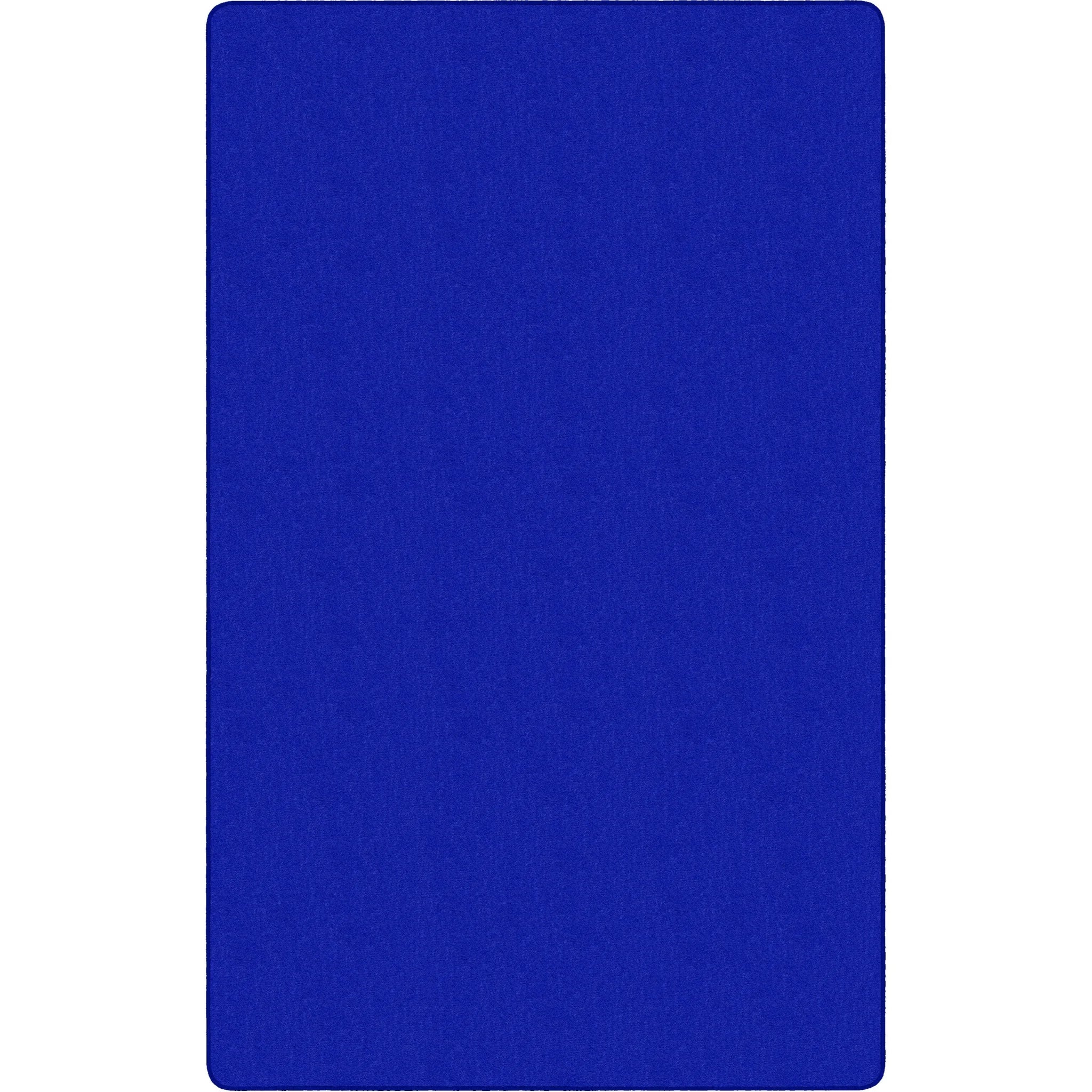 Flagship Carpets Classic Solid Color 9’ Rectangle Rug - Royal Blue Nylon - Rugs & Mats