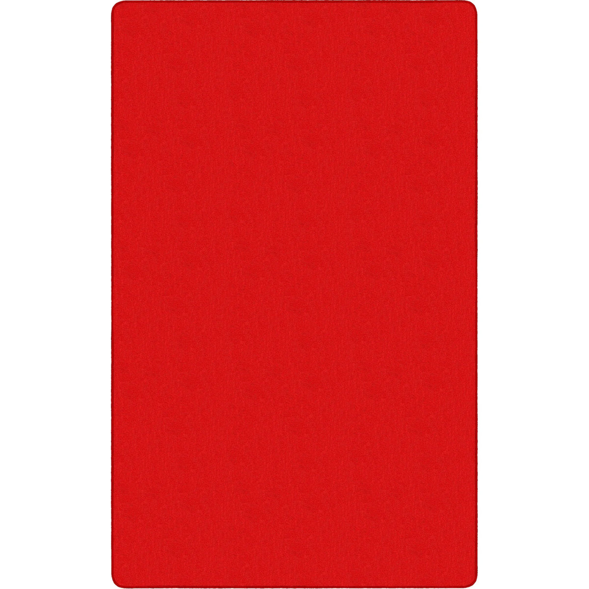 Flagship Carpets Classic Solid Color 9’ Rectangle Rug - Traditional Red Nylon - Rugs & Mats