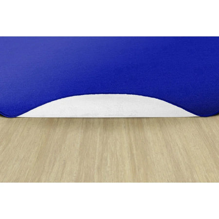 Flagship Carpets Classic Solid Color Oval Rug - Royal Blue Traditional Floor - Rugs & Mats