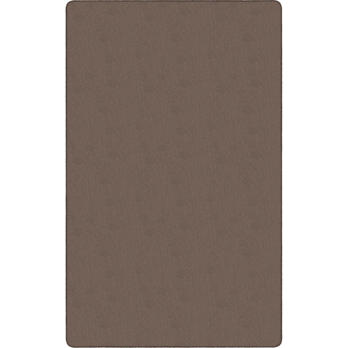 Flagship Carpets Classic Solid Color Rectangle Rug - Almond Nylon - Rugs & Mats