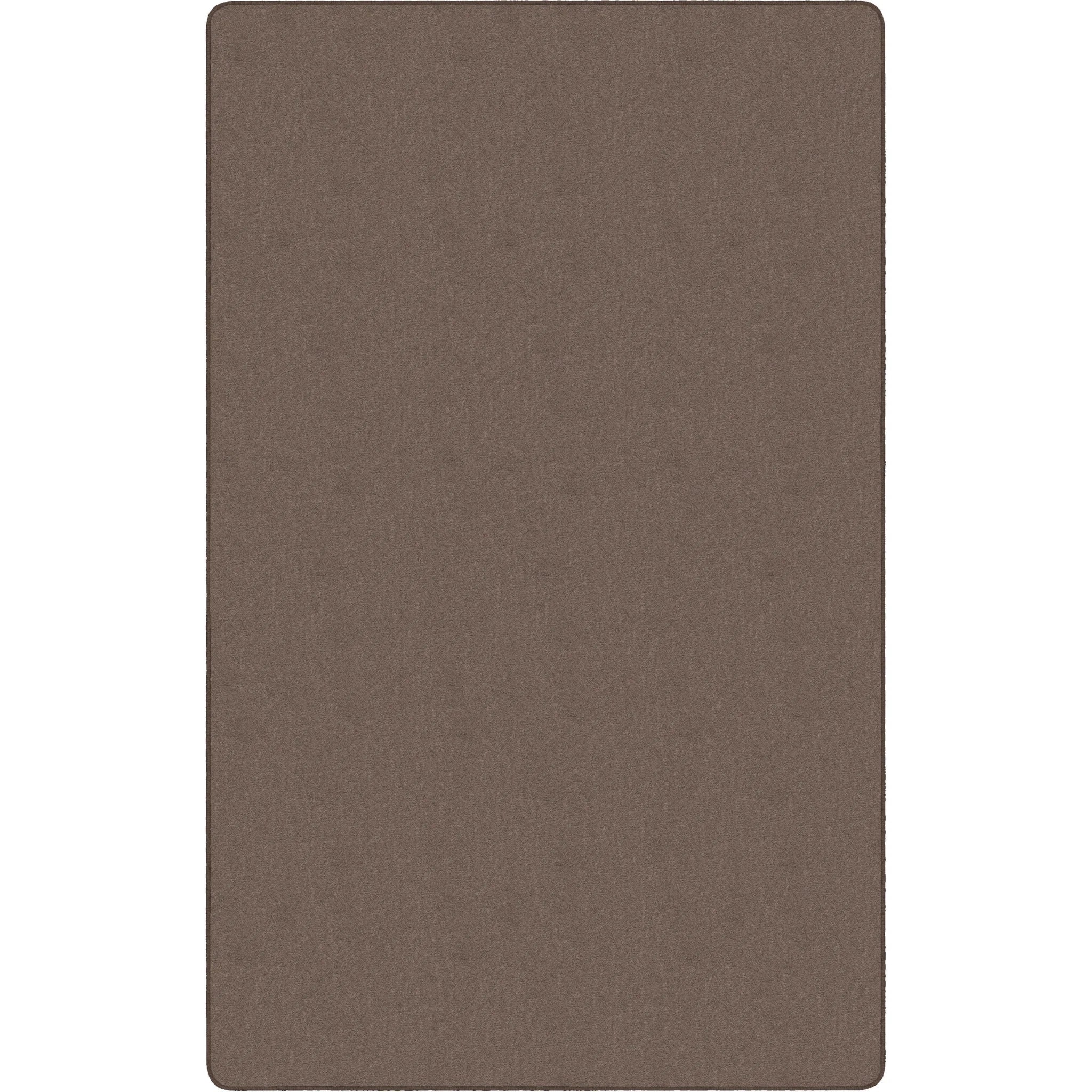 Flagship Carpets Classic Solid Color Rectangle Rug - Almond Nylon - Rugs & Mats