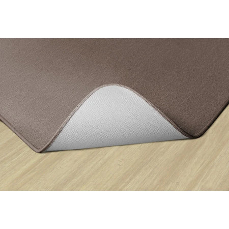 Flagship Carpets Classic Solid Color Rectangle Rug - Almond Nylon - Rugs & Mats