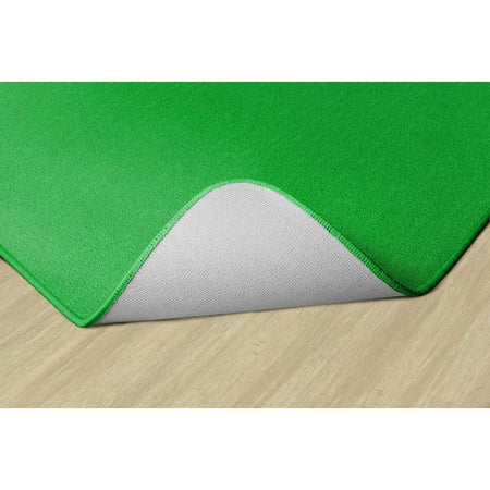 Flagship Carpets Classic Solid Lime Green 12’ Square Rug - Traditional Floor - Rugs & Mats