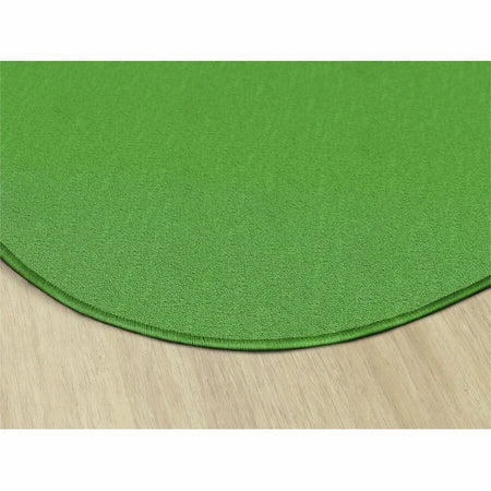 Flagship Carpets Classic Solid Lime Green 6’ Round Rug - Traditional Floor - Rugs & Mats