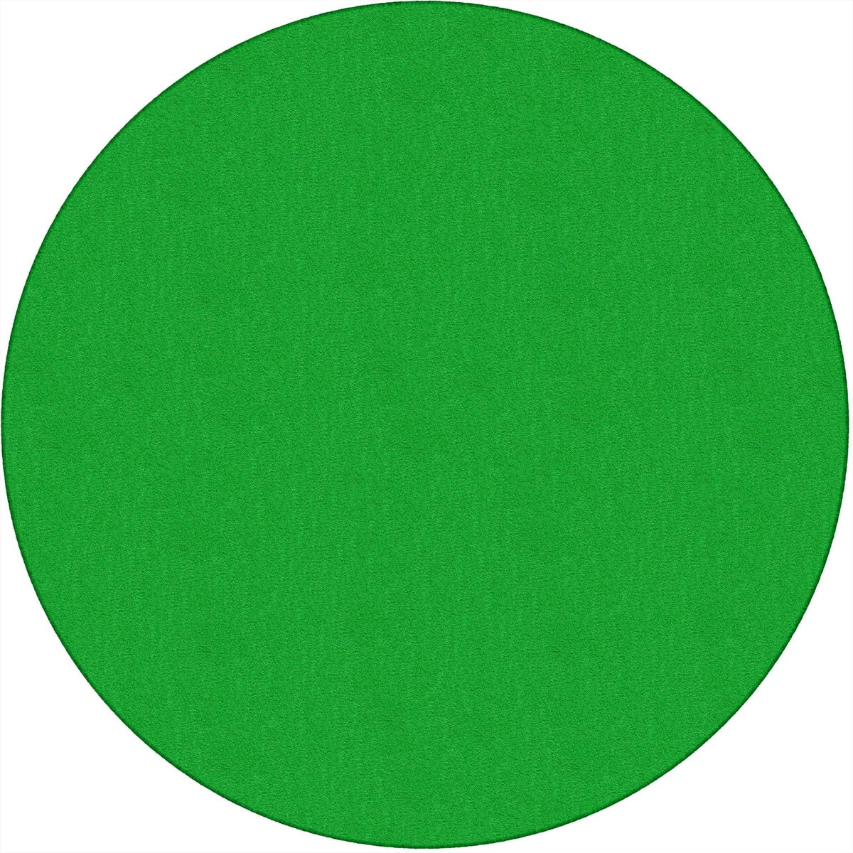 Flagship Carpets Classic Solid Lime Green 6’ Round Rug - Traditional Floor - Rugs & Mats