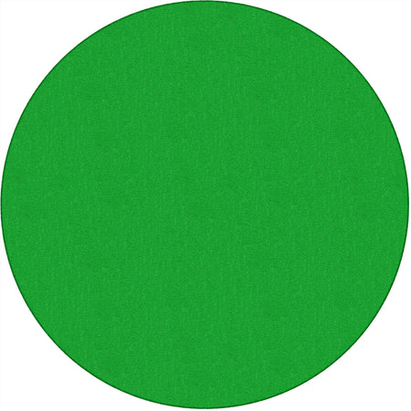 Flagship Carpets Classic Solid Lime Green 6’ Round Rug - Traditional Floor - Rugs & Mats