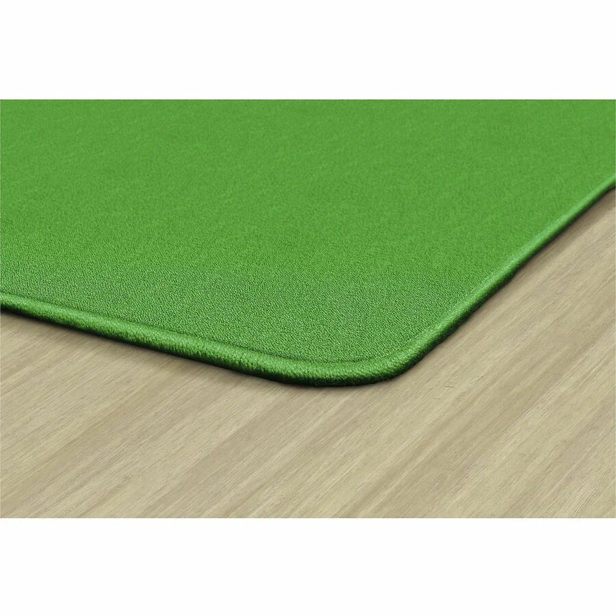 Flagship Carpets Classic Solid Lime Green 6’ Square Rug - Traditional Floor - Rugs & Mats
