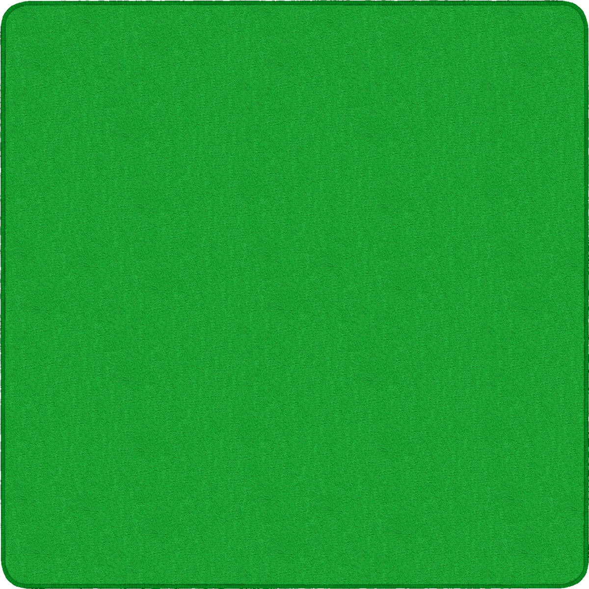 Flagship Carpets Classic Solid Lime Green 6’ Square Rug - Traditional Floor - Rugs & Mats