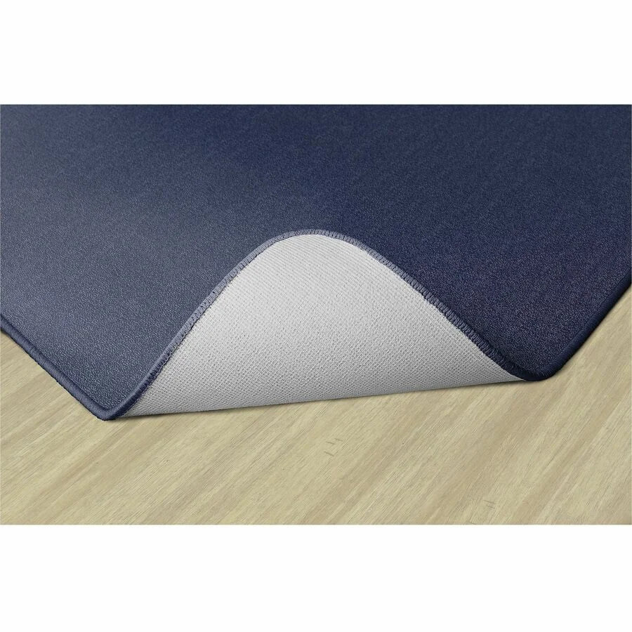 Flagship Carpets Classic Solid Navy 6’ Square Rug - Traditional Floor - Rugs & Mats