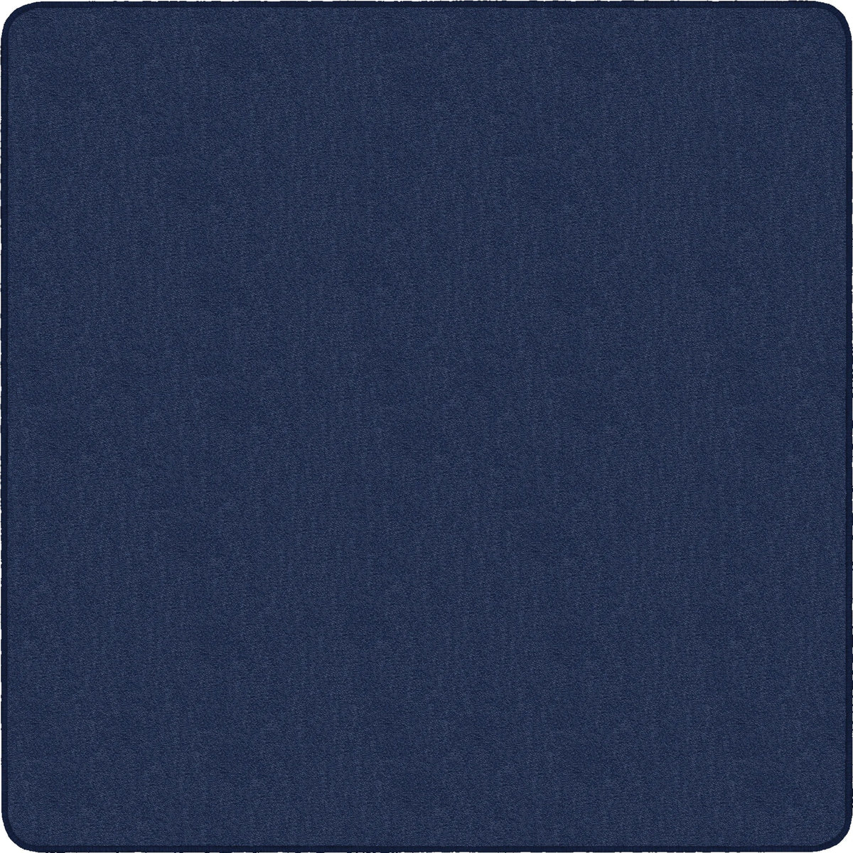 Flagship Carpets Classic Solid Navy 6’ Square Rug - Traditional Floor - Rugs & Mats