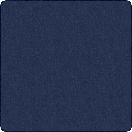 Flagship Carpets Classic Solid Navy 6’ Square Rug - Traditional Floor - Rugs & Mats