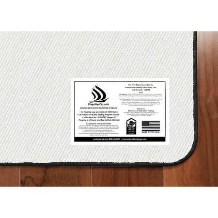 Flagship Carpets Counting Feet Rug - Easy Care Floor 96’’x60’’ Multicolor - Rugs & Mats