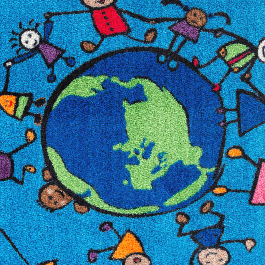 Flagship Carpets Easy Care Happy World Rug - Alternate-Image5
