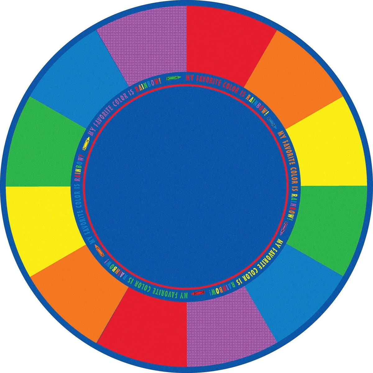 Flagship Carpets Favorite Color Round Seating Rug - 12 ft Diameter - Rugs & Mats
