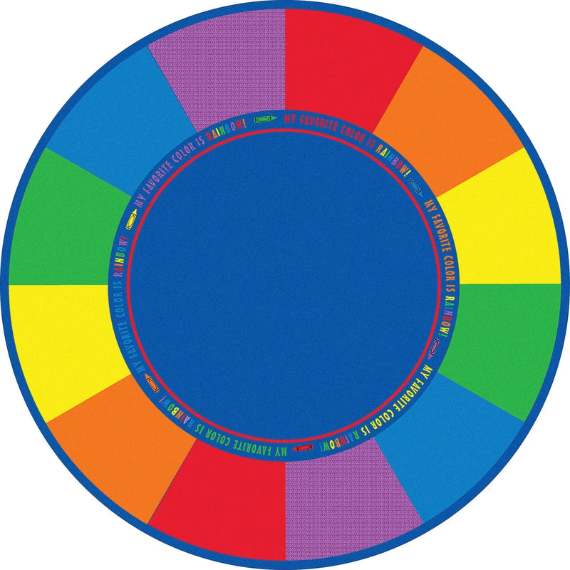 Flagship Carpets Favorite Color Round Seating Rug - 12 ft Diameter - Rugs & Mats