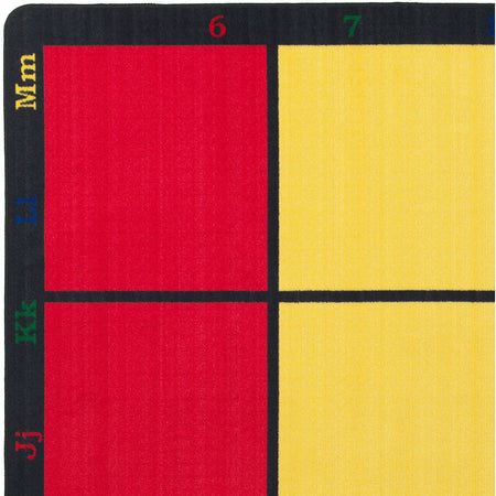 Flagship Carpets Learning Grid Seating Rug - Alternate-Image2