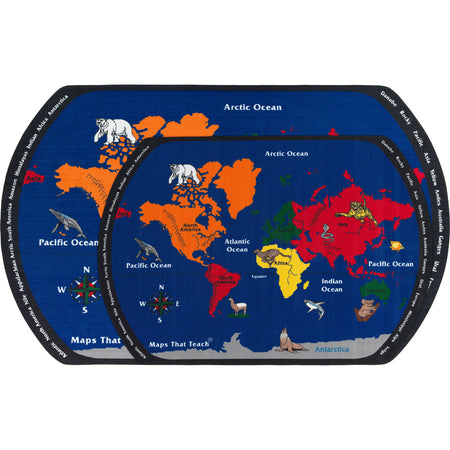 Flagship Carpets Maps That Teach Global Rug - Alternate-Image6