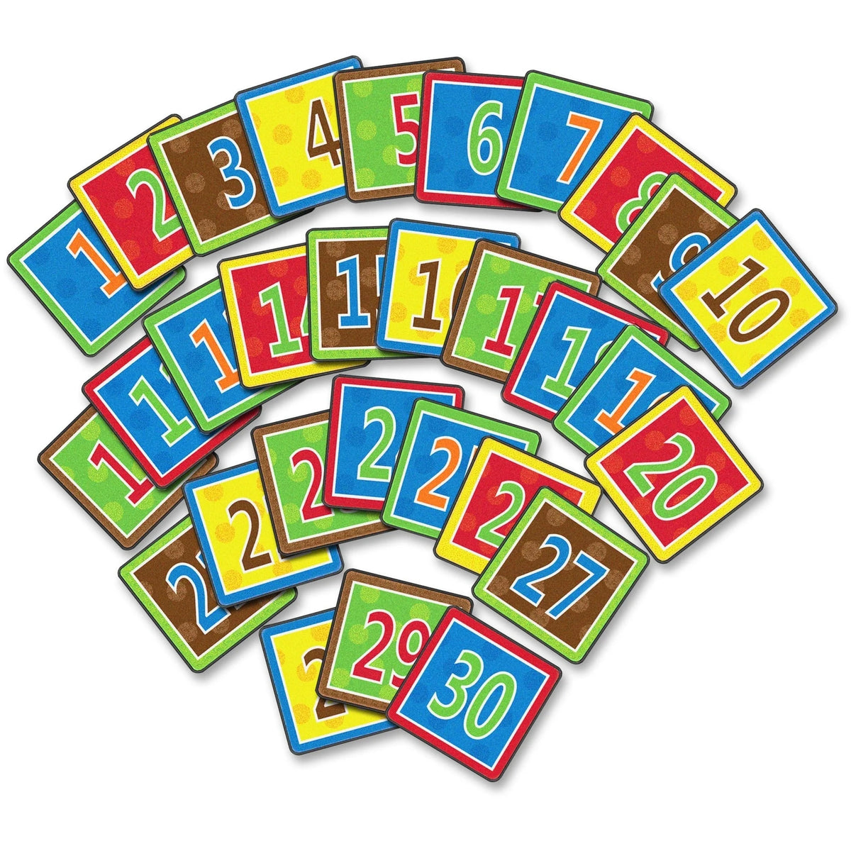 Flagship Carpets Numbered Seating Squares - Colorful 16x16 ft Classroom Rug - Rugs & Mats