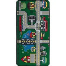 Flagship Carpets Places To Go Activity Rug - Educational Multicolor Nylon - Rugs & Mats