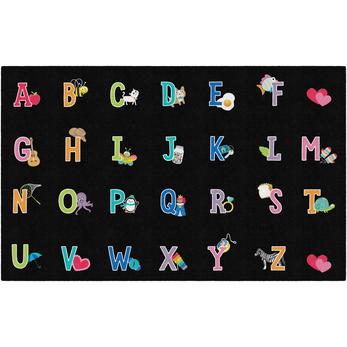 Flagship Carpets Schoolgirl Alphabet Pictures Rug - 2000