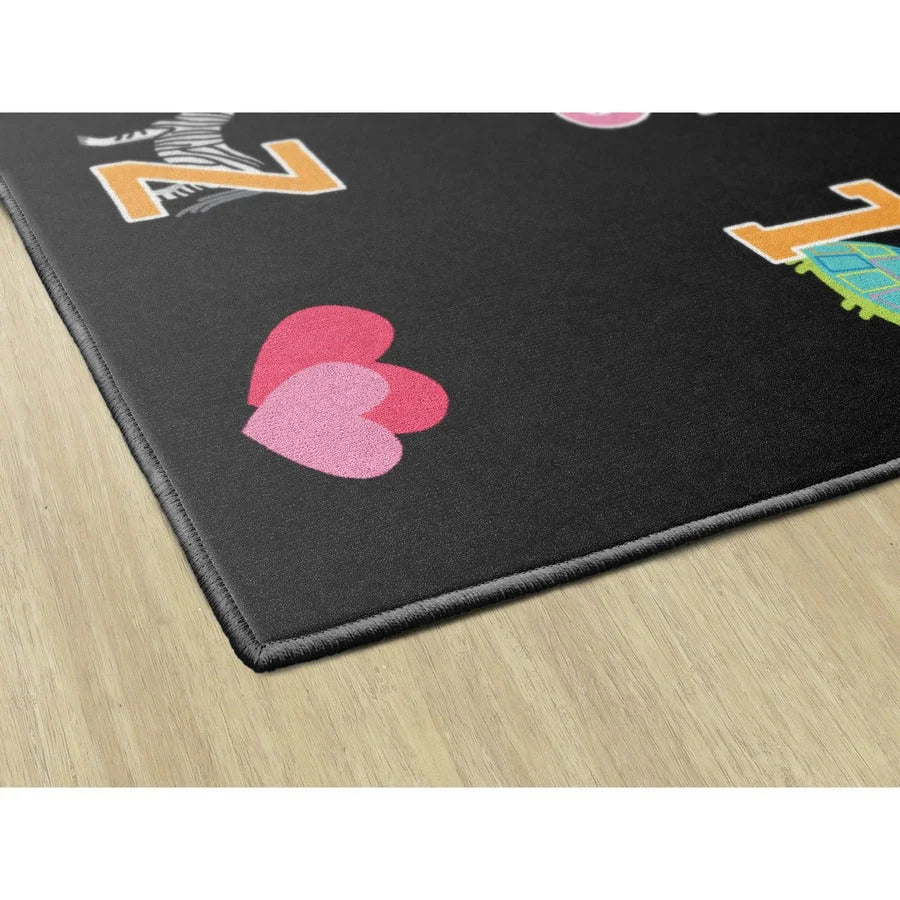 Flagship Carpets Schoolgirl Alphabet Pictures Rug - Educational Learning - Rugs & Mats
