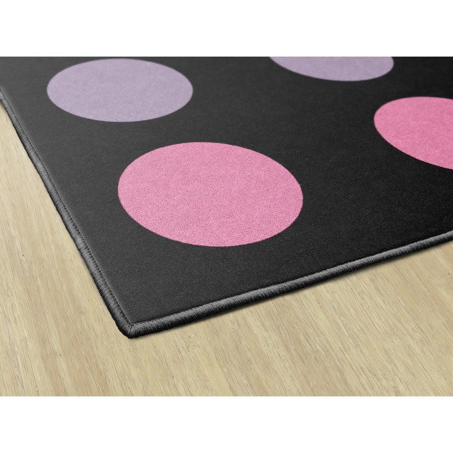 Flagship Carpets Schoolgirl Style Rainbow Dots Rug - Left