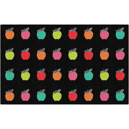 Flagship Carpets Schoolgirl Stylish Brights Rug - Vibrant 12ft x 91.20’’ Black - Rugs & Mats
