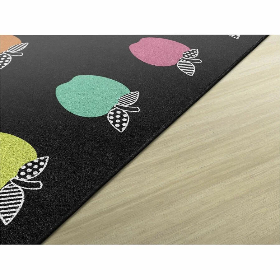Flagship Carpets Schoolgirl Stylish Brights Rug - Vibrant 12ft x 91.20’’ Black - Rugs & Mats