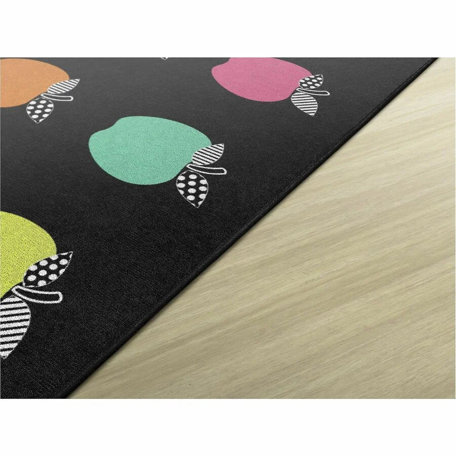 Flagship Carpets Schoolgirl Stylish Brights Rug - Vibrant 5x8 Black Rectangle - Rugs & Mats