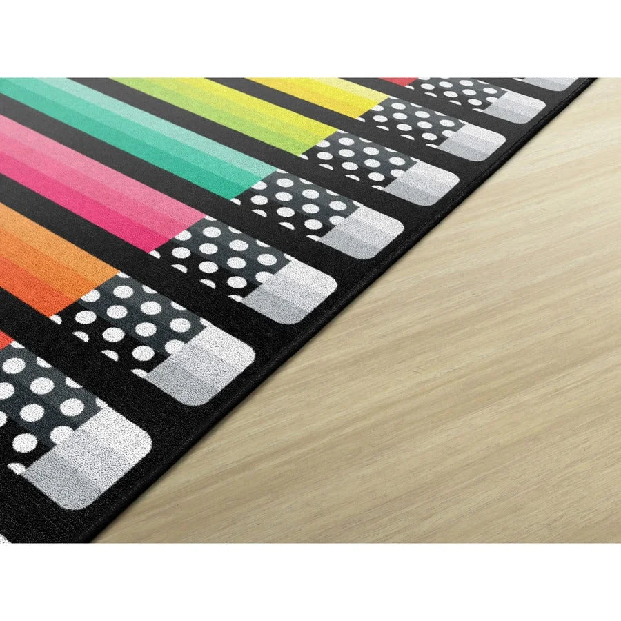 Flagship Carpets Schoolgirl Stylish Brights Rug - Vibrant 5x8ft Rectangle - Rugs & Mats
