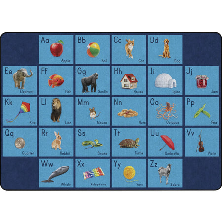 Flagship Carpets See My Alphabet Classroom Rug - Educational Floor - Rugs & Mats