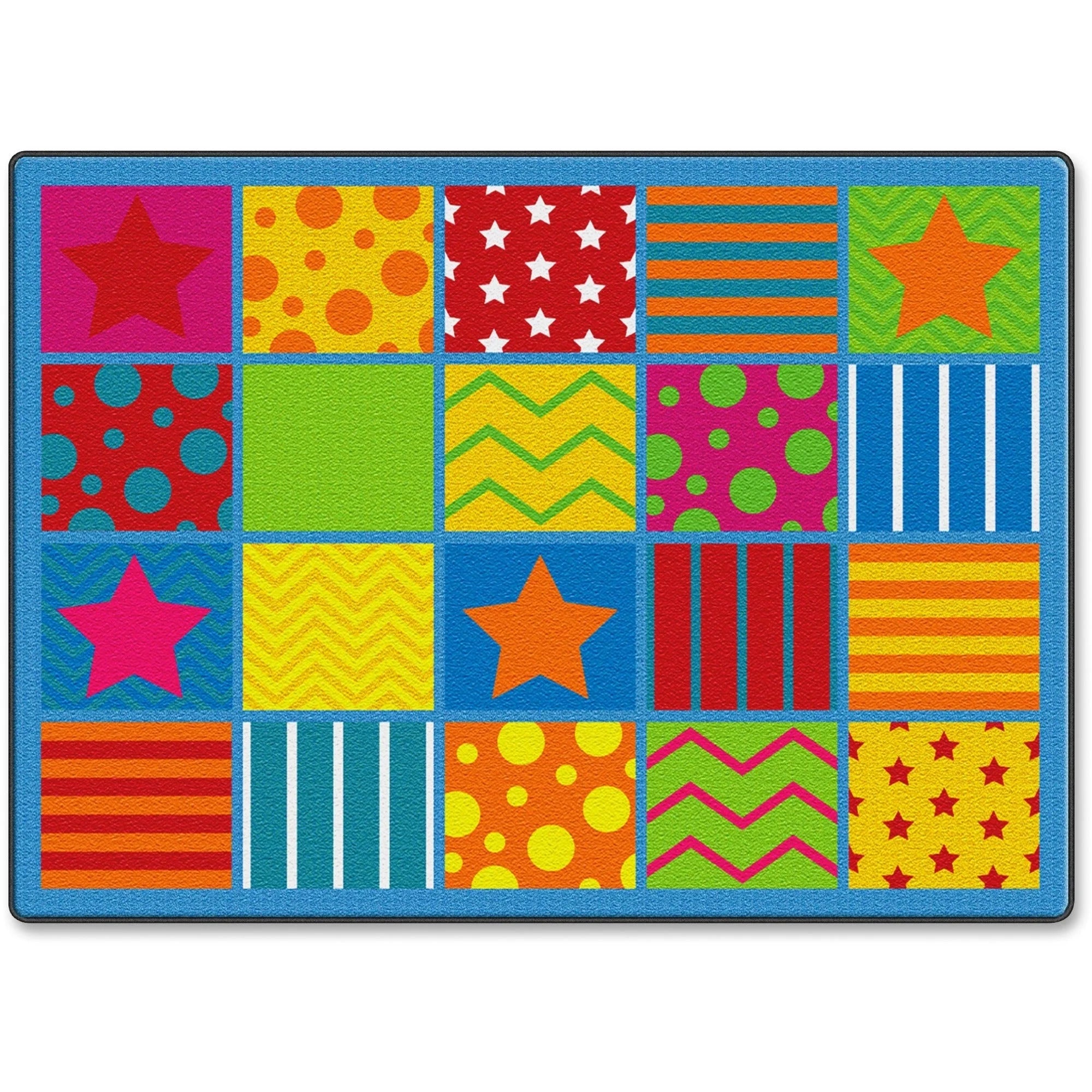 Flagship Carpets Silly Seating Classroom Rug - Colorful & Fun Learning Space - Rugs Mats