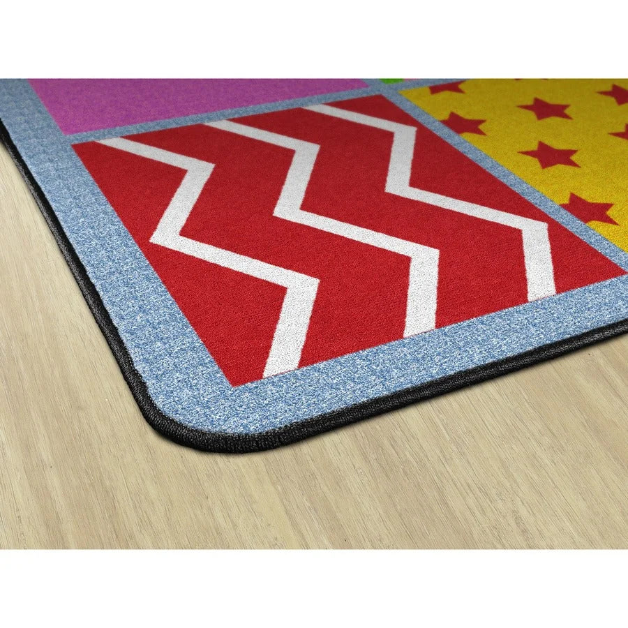 Flagship Carpets Silly Seating Classroom Rug - Fun & Colorful 10.60’ x 13.20’ Nylon - Rugs Mats