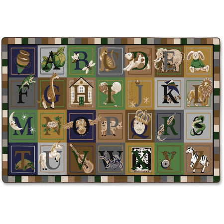 Flagship Carpets Tranquility Colors ABC Blocks Rug - Multicolor Nylon - Rugs & Mats