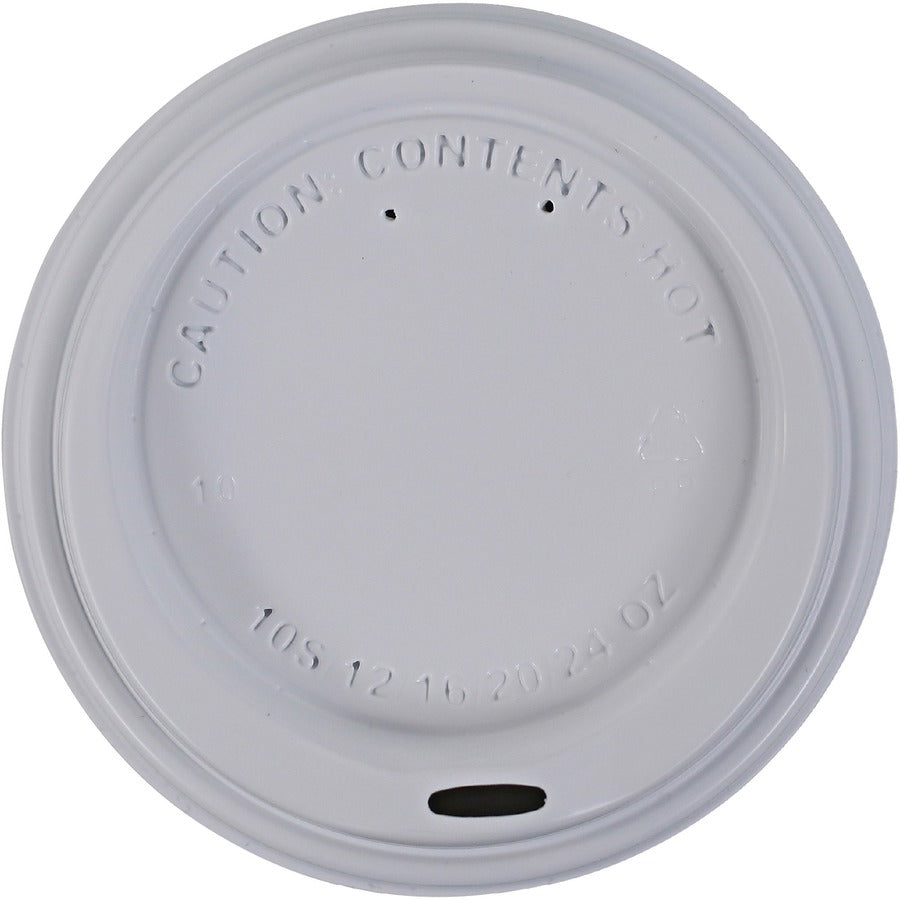 Flavia 10 oz Hot Beverage Paper Cup Lids - fl - White - Drink - 1000 / Carton - Cups