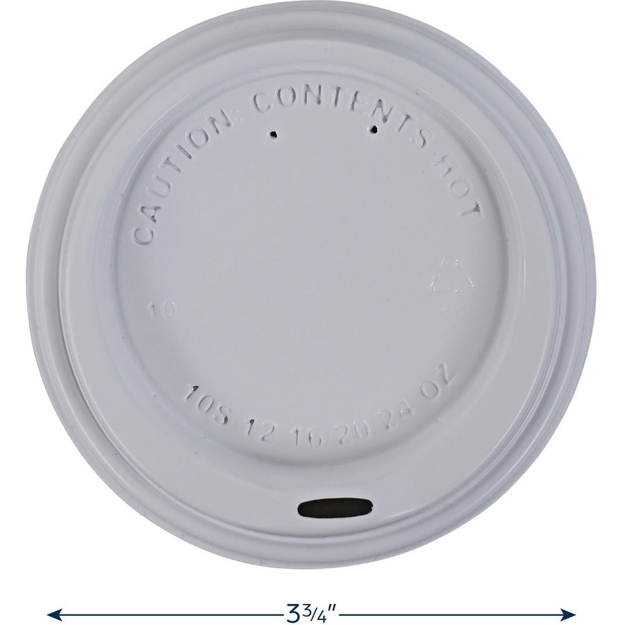 Flavia 10 oz Hot Beverage Paper Cup Lids - fl - White - Drink - 1000 / Carton - Cups