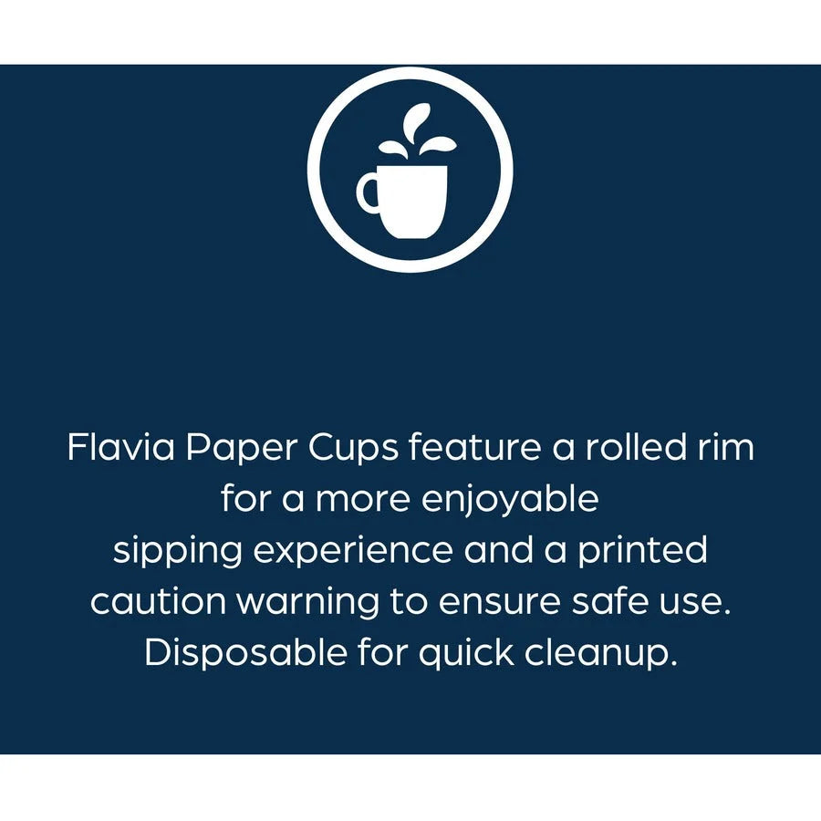 Flavia 10 oz Hot Beverage Paper Cups - Blue - 1000/Carton