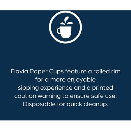 Flavia 10 oz Hot Beverage Paper Cups - Blue - 1000/Carton