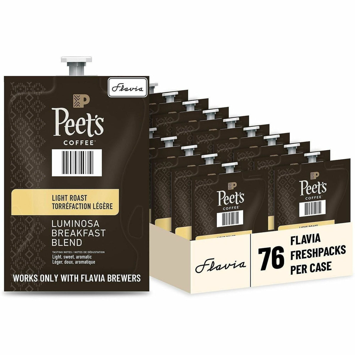 Flavia Freshpack Luminosa Breakfast Blend Coffee - Compatible with - American - Light