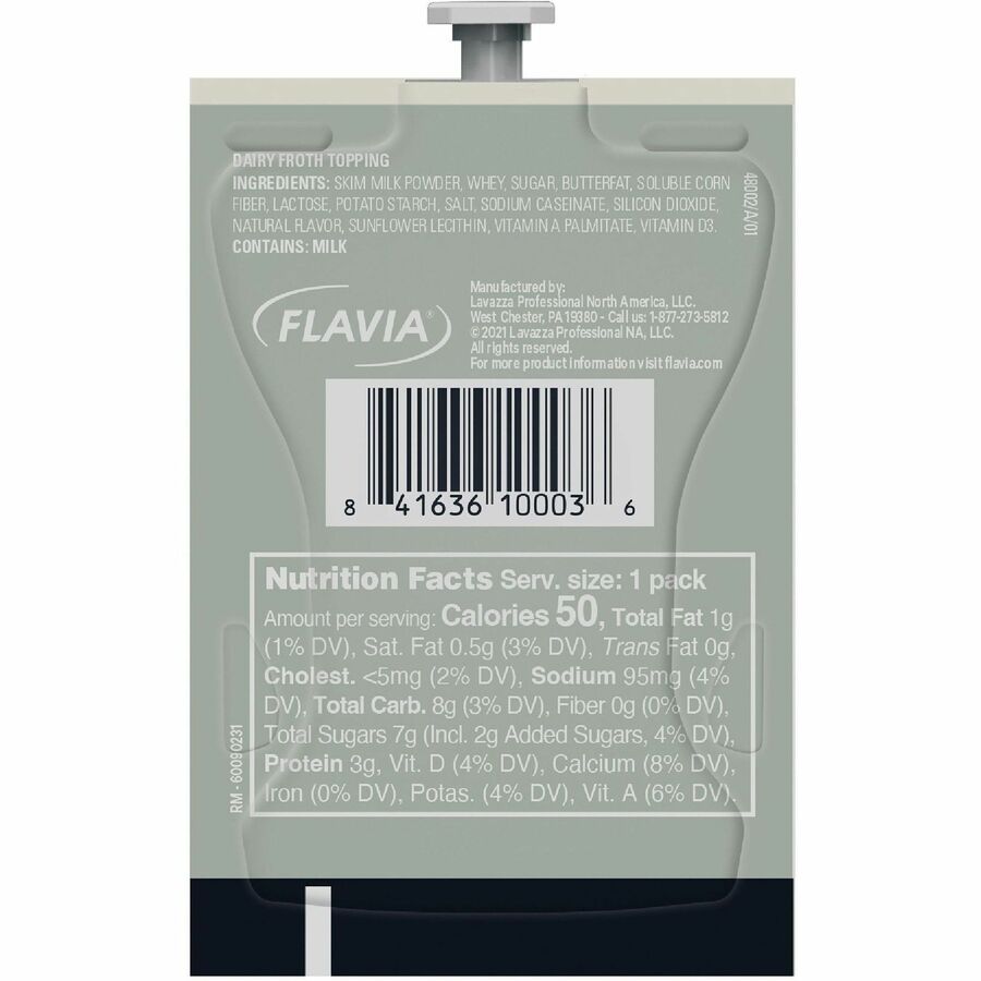 Flavia Freshpack Real Milk Froth Powder - Compatible with Barista Creation 600 500 200 - Coffee