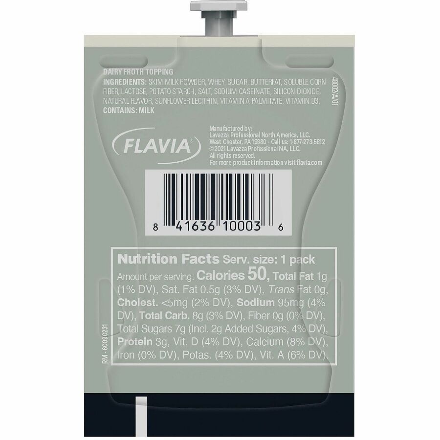 Flavia Freshpack Real Milk Froth Powder - Compatible with Barista Creation 600 500 200 - Coffee