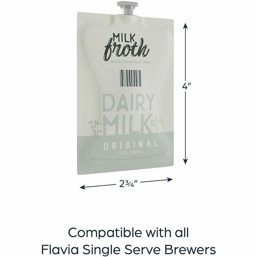Flavia Freshpack Real Milk Froth Powder - Compatible with Barista Creation 600 500 200 - Coffee