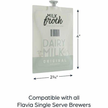 Flavia Freshpack Real Milk Froth Powder - Compatible with Barista Creation 600 500 200 - Coffee