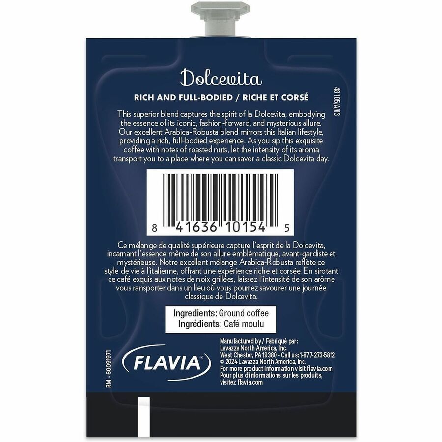 Flavia Ground Freshpack Classico Coffee - Medium - 0.3 oz - Arabica Robusta - 76 / Carton