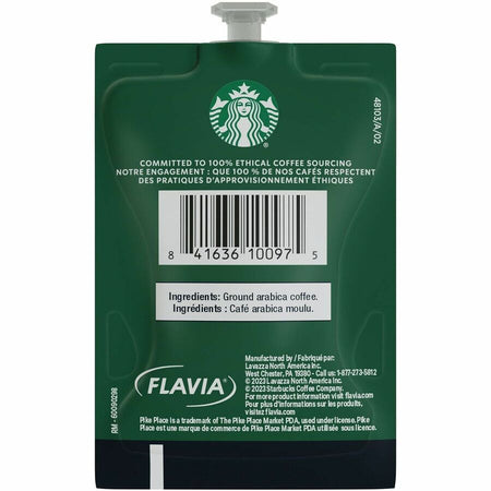 Flavia Ground Freshpack Pike Place Roast Coffee - American - Medium - Classic - 76 / Case