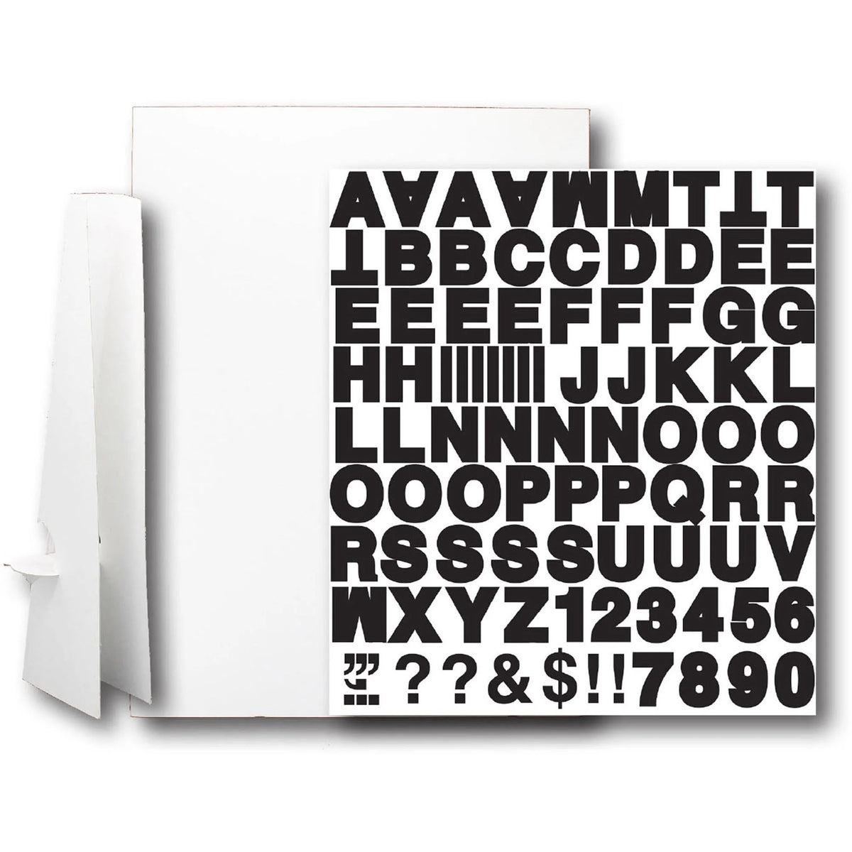 Flipside Corrugated Project Sheet Sign Kit - White - 1 Each - Boards
