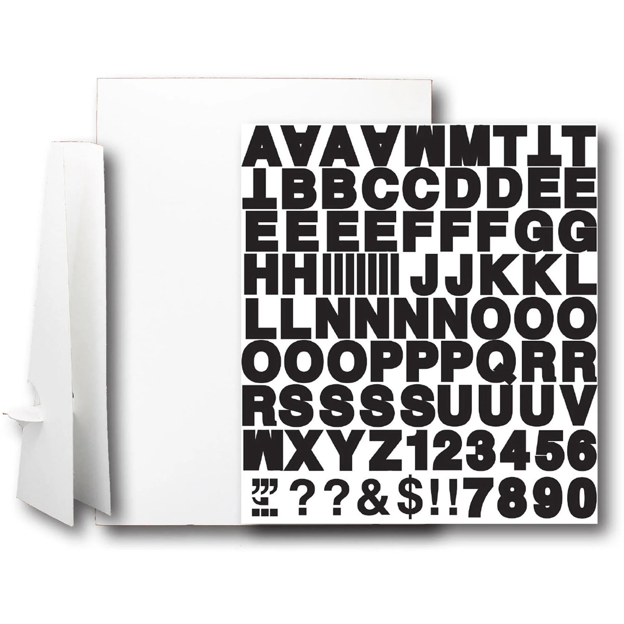 Flipside Corrugated Project Sheet Sign Kit - White - 1 Each - Boards