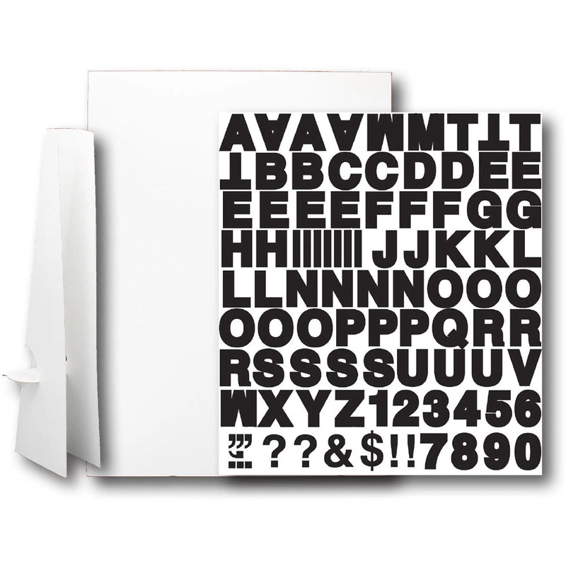 Flipside Corrugated Project Sheet Sign Kit - White - 1 Each - Boards