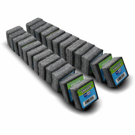 Flipside Dry Erase/Chalkboard Eraser - Gray Felt - 2’’ x 1’’ - 24-Pack - Learning Boards & Supplies