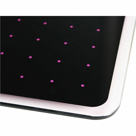 Floortex Viztex® Glacier Violet & Black Plan & Grid Glass Dry-Erase Board - 14" x 14" - Alternate-Image4